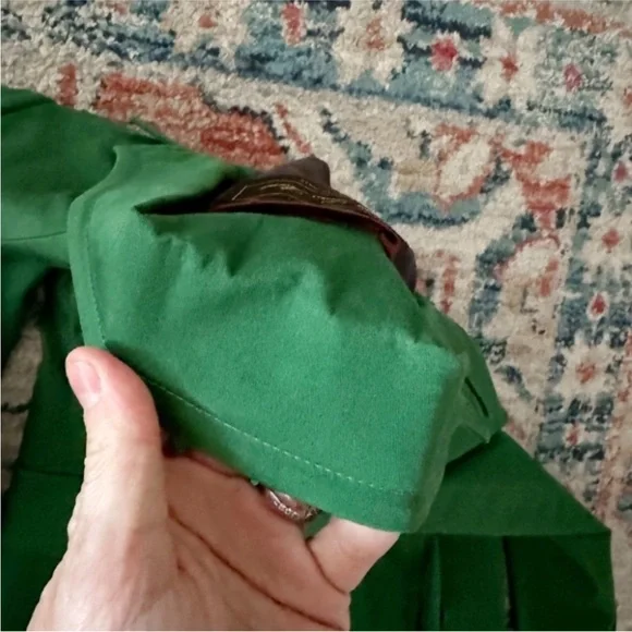 SOLD ❌LORO piana gorgeous poplin stretch green blazer jacket xs - Picture 10 of 10